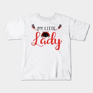 Cute Ladybug Design - My Little Lady Kids T-Shirt